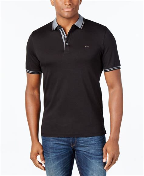 polo michael kors hombre|mk men's shirts.